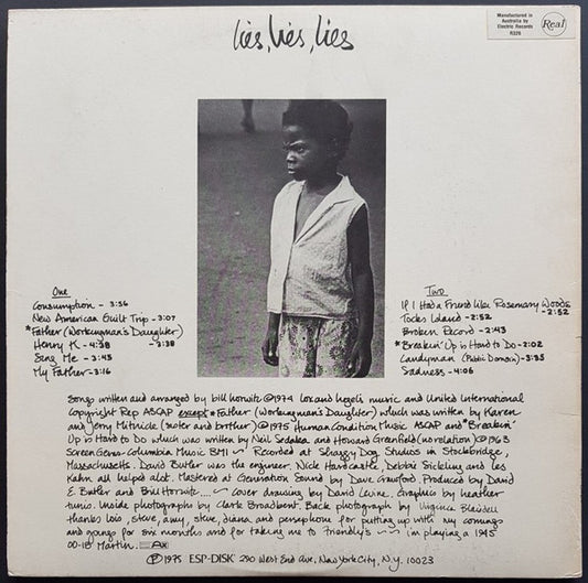 Bill Horwitz : Lies, Lies, Lies (LP)