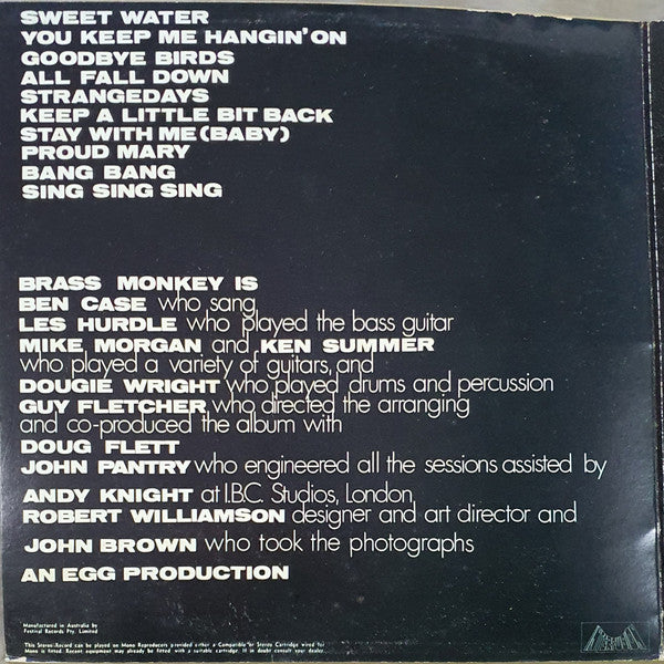 Brass Monkey (4) : Brass Monkey (LP, Album, Gat)