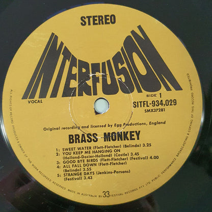 Brass Monkey (4) : Brass Monkey (LP, Album, Gat)