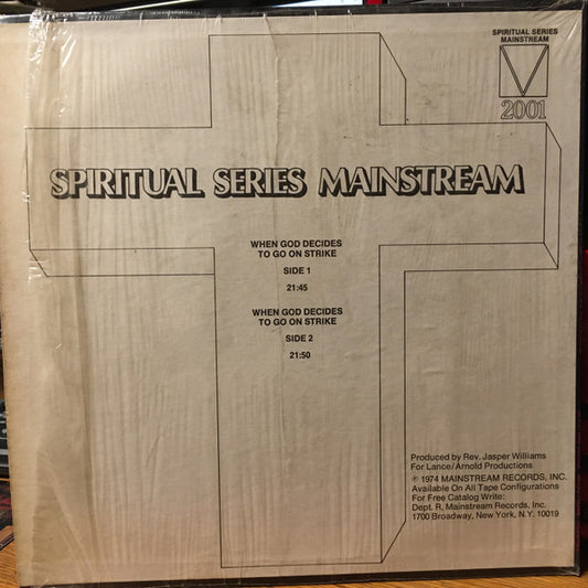 Rev. Jasper Williams : When God Decides To Go On A Strike (LP)