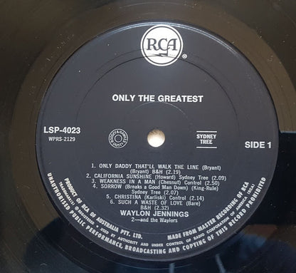 Waylon Jennings : Only The Greatest (LP, Album)