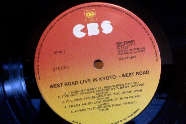 West Road Blues Band : Live In Kyoto (LP, Album)
