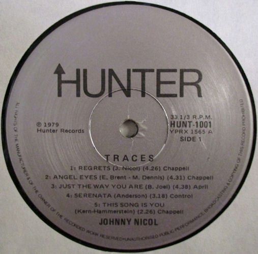 Johnny Nicol : Traces (LP, Album)