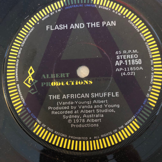 Flash & The Pan : The African Shuffle (7", Promo)