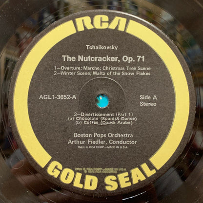 Tchaikovsky* / Boston Pops Orchestra, Arthur Fiedler : The Nutcracker, Op. 71 (Excerpts) (LP, Album, RE, Ind)