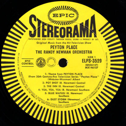 The Randy Newman Orchestra : Peyton Place (LP)