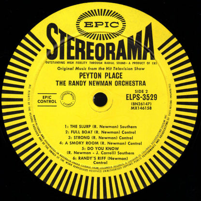 The Randy Newman Orchestra : Peyton Place (LP)