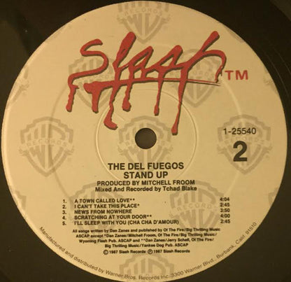 The Del Fuegos : Stand Up (LP, Album, All)
