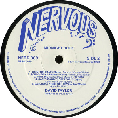 Dave Taylor (2) : Midnight Rock! (LP, Album, RE)