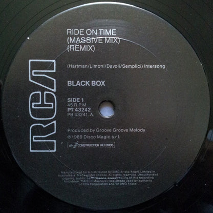 Black Box : Ride On Time (Remix) (12")