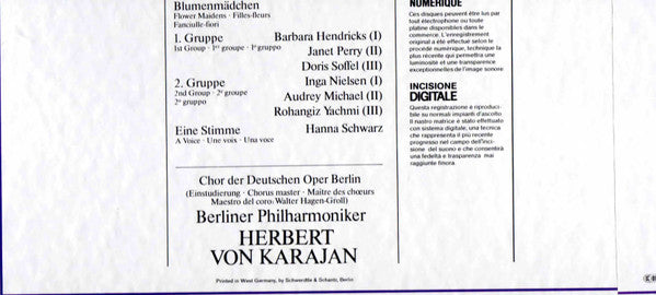 Richard Wagner, Peter Hofmann • Dunja Vejzović • Kurt Moll • José van Dam • Siegmund Nimsgern • Victor von Halem, Chor Der Deutschen Oper Berlin, Berliner Philharmoniker, Herbert von Karajan : Parsifal (5xLP, Album + Box)