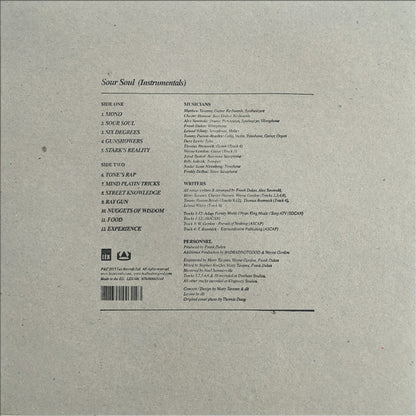 BadBadNotGood & Ghostface Killah : Sour Soul (Instrumentals) (LP, Album, RP)