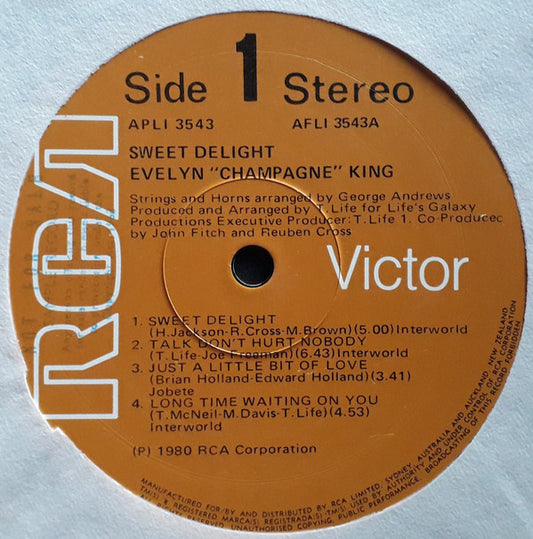 Evelyn King : Sweet Delight (LP, Album)