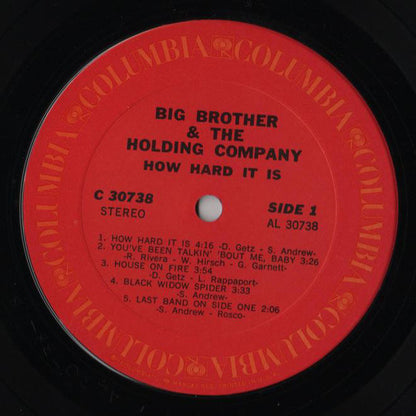 Big Brother & The Holding Company : How Hard It Is (LP, Album)
