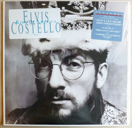 Elvis Costello Featuring The Attractions And The Confederates : King Of America (LP, Album, Pit)