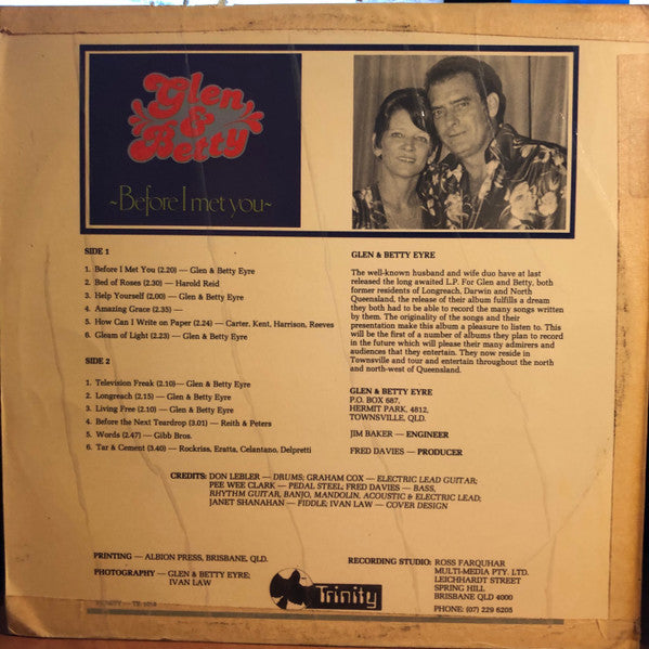 Glen & Betty Eyre : Before I Met You (LP, Album)