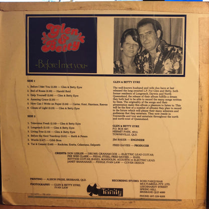 Glen & Betty Eyre : Before I Met You (LP, Album)