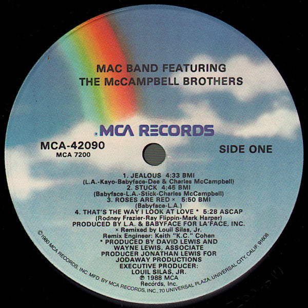 Mac Band Featuring The McCampbell Brothers : Mac Band (LP, Album, Glo)