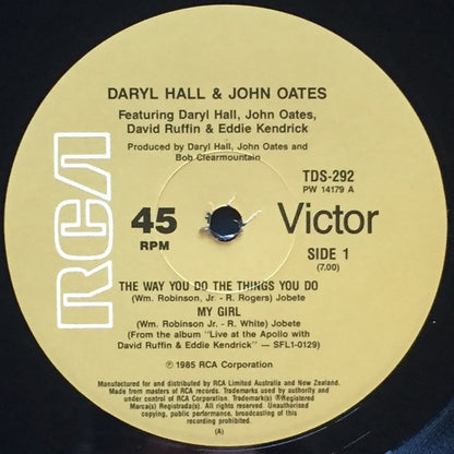 Daryl Hall & John Oates With David Ruffin & Eddie Kendricks : A Nite At The Apollo Live! (12", Single)