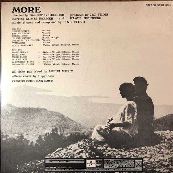 Pink Floyd : Soundtrack From The Film "More" (LP, Album)