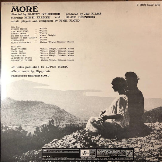 Pink Floyd : Soundtrack From The Film "More" (LP, Album)