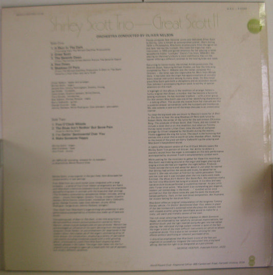 Shirley Scott Trio : Great Scott!! (LP, Album)