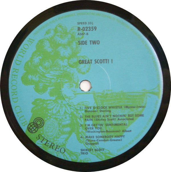 Shirley Scott Trio : Great Scott!! (LP, Album)