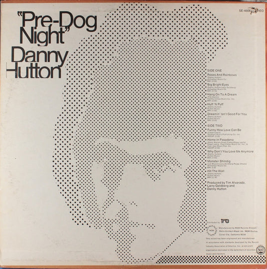 Danny Hutton : Pre-Dog Night (LP, Comp)