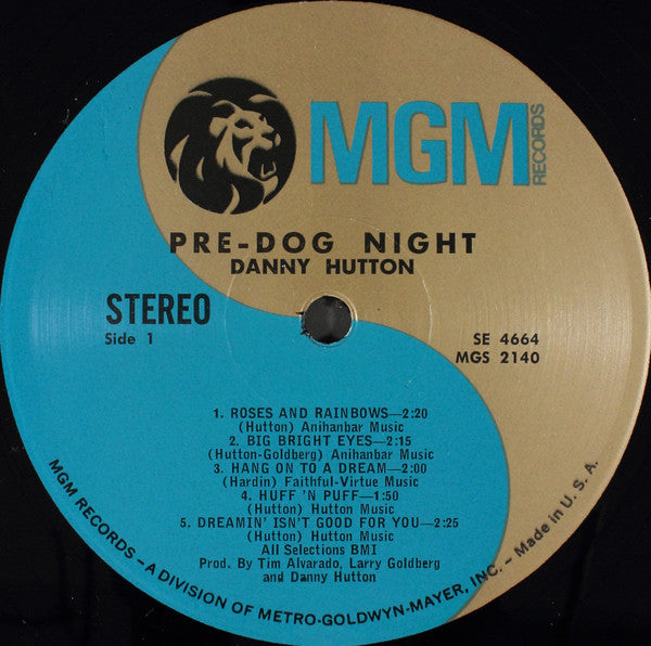 Danny Hutton : Pre-Dog Night (LP, Comp)