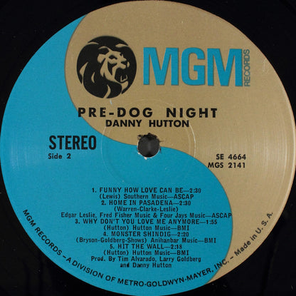 Danny Hutton : Pre-Dog Night (LP, Comp)