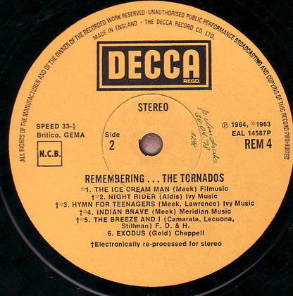 The Tornados : Remembering... The Tornados (LP, Comp)