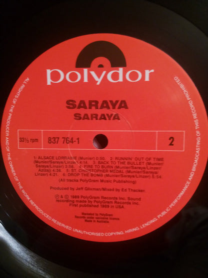 Saraya : Saraya (LP, Album)