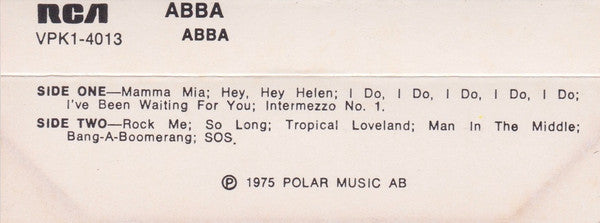 ABBA : ABBA (Cass, Album, RE)