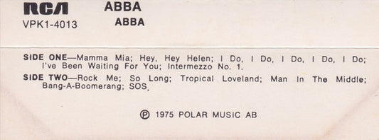 ABBA : ABBA (Cass, Album, RE)