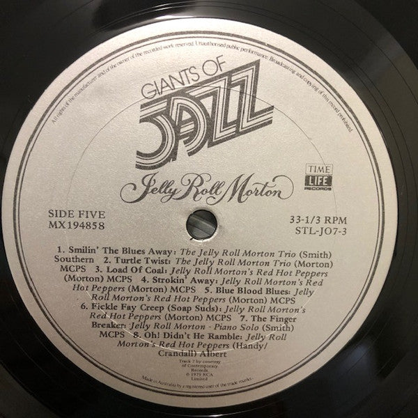 Jelly Roll Morton : Giants Of Jazz: Jelly Roll Morton (3xLP, Comp + Box)