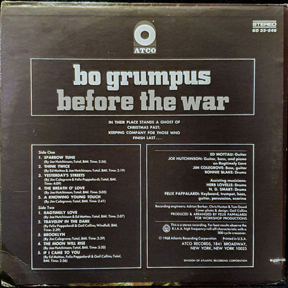 Bo Grumpus (2) : Before The War (LP, Album, Mon)