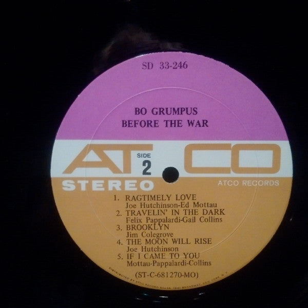 Bo Grumpus (2) : Before The War (LP, Album, Mon)