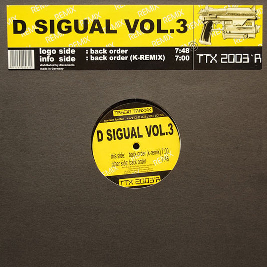 D Sigual : Back Order (Remix) (12")