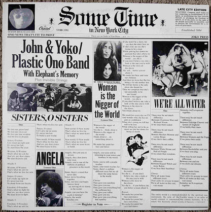 John Lennon & Yoko Ono / The Plastic Ono Band With Elephants Memory Plus Invisible Strings : Some Time In New York City (2xLP, Album, RE, Los)