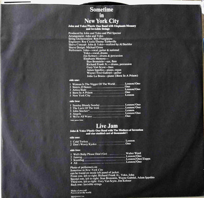 John Lennon & Yoko Ono / The Plastic Ono Band With Elephants Memory Plus Invisible Strings : Some Time In New York City (2xLP, Album, RE, Los)