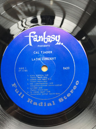 Cal Tjader : Cal Tjader's Latin Concert (LP, Album)