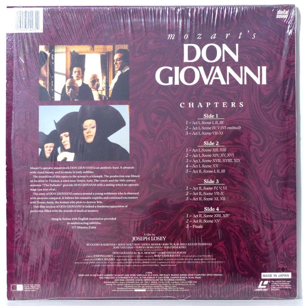 Mozart* : Don Giovanni (2xLaserdisc, 12", NTSC, Let)