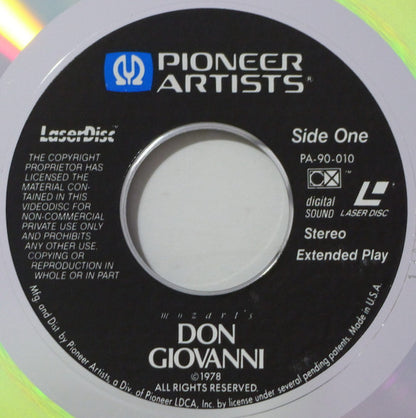 Mozart* : Don Giovanni (2xLaserdisc, 12", NTSC, Let)
