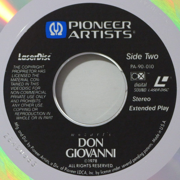 Mozart* : Don Giovanni (2xLaserdisc, 12", NTSC, Let)