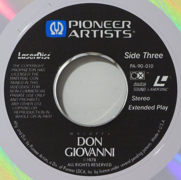 Mozart* : Don Giovanni (2xLaserdisc, 12", NTSC, Let)