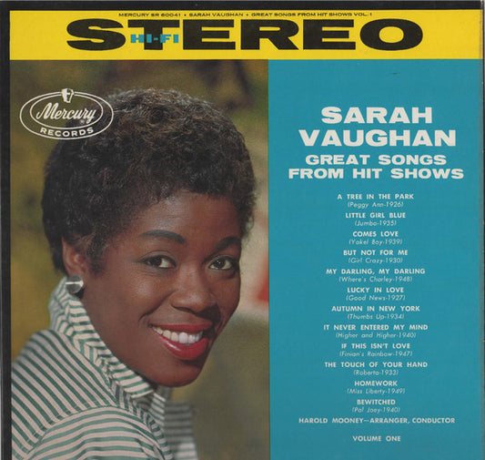 Sarah Vaughan : Great Songs From Hit Shows, Vol. 1 (LP)