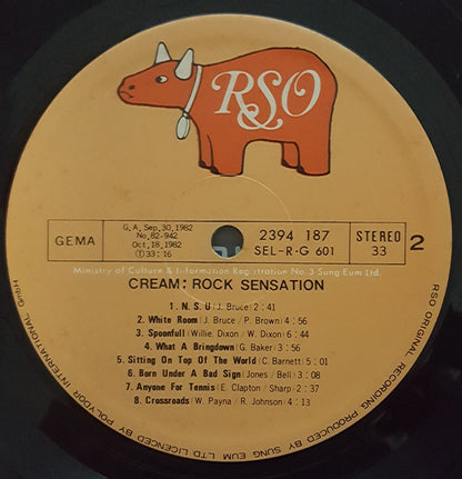 Cream (2) : Rock Sensation (LP, Comp)