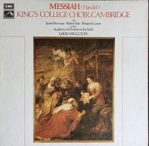 Handel* - King's College Choir, Cambridge* With James Bowman (2), Robert Tear, Benjamin Luxon And The Academy Of St. Martin-in-the-Fields*, David Willcocks : Messiah (3xLP, RE, RP, Red + Box)