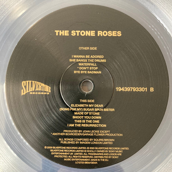 The Stone Roses : The Stone Roses (LP, Album, RE, Cle)