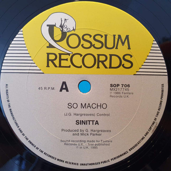 Sinitta : So Macho (12")